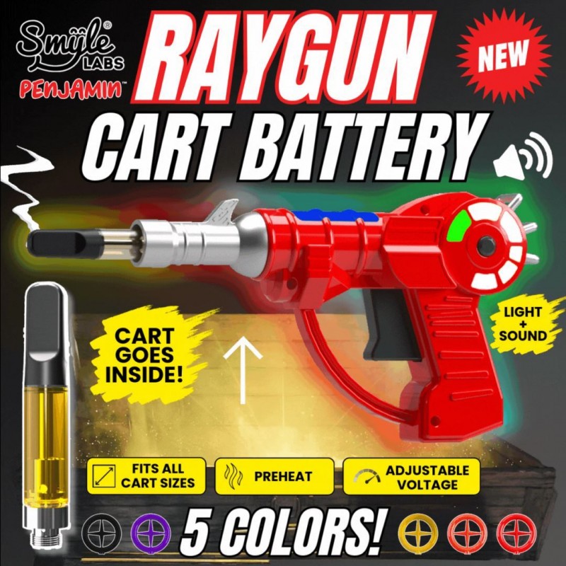 SMYLE LABS PENJAMIN RAYGUN 510 CARTRIDGE BATTERY