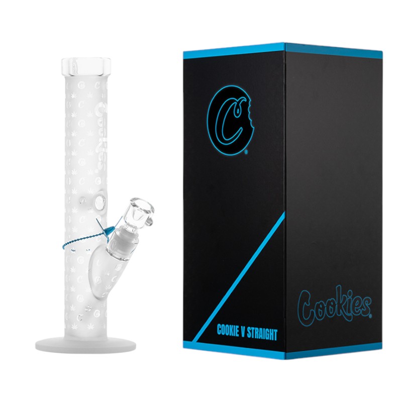 COOKIES V STRAIGHT 14" GLASS WATER PIPE