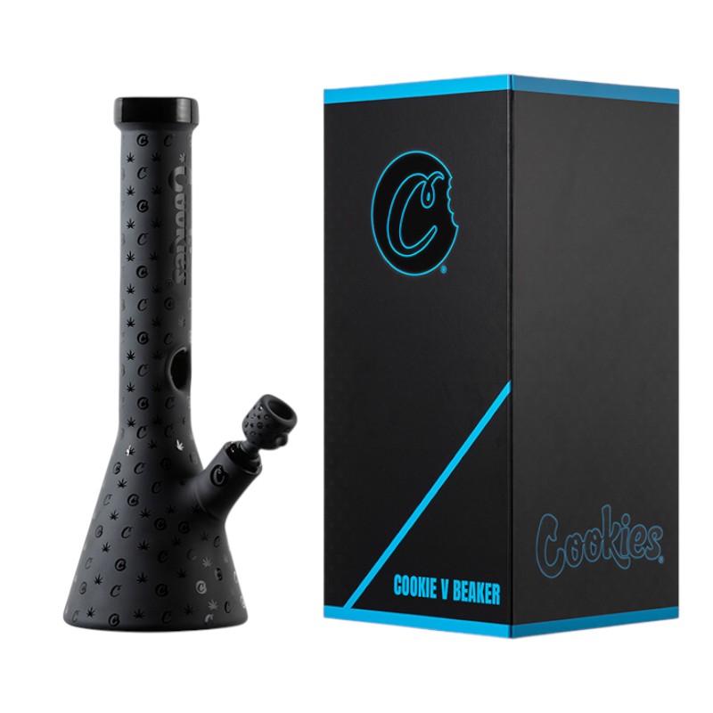 COOKIES V BEAKER 14" GLASS WATER PIPE