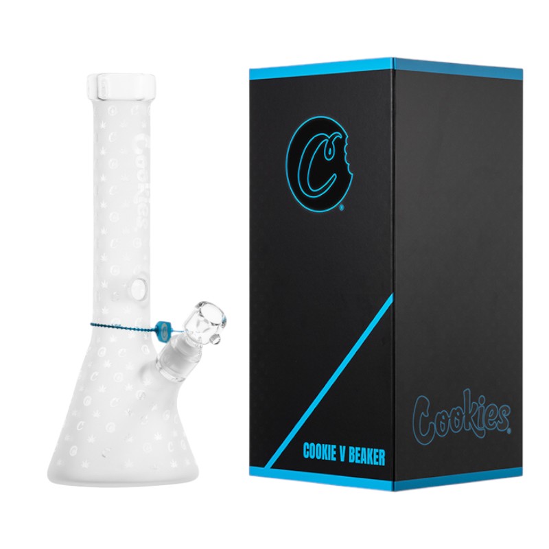 COOKIES V BEAKER 14" GLASS WATER PIPE