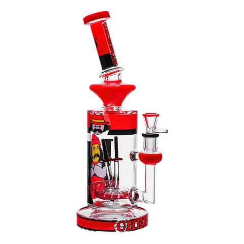 CHEECH CLASSIC HIGH TIME TUBE 12" GLASS WATER PIPE #CHE-358