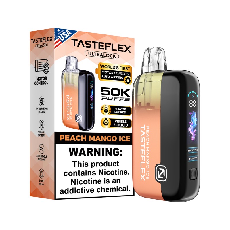 TASTEFLEX ULTRALOCK 5% DISPOSABLE 50000 PUFFS BOX OF 5