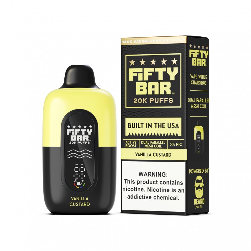 FIFTY BAR 20K 5% NICOTINE DISPOSABLE BOX OF 5