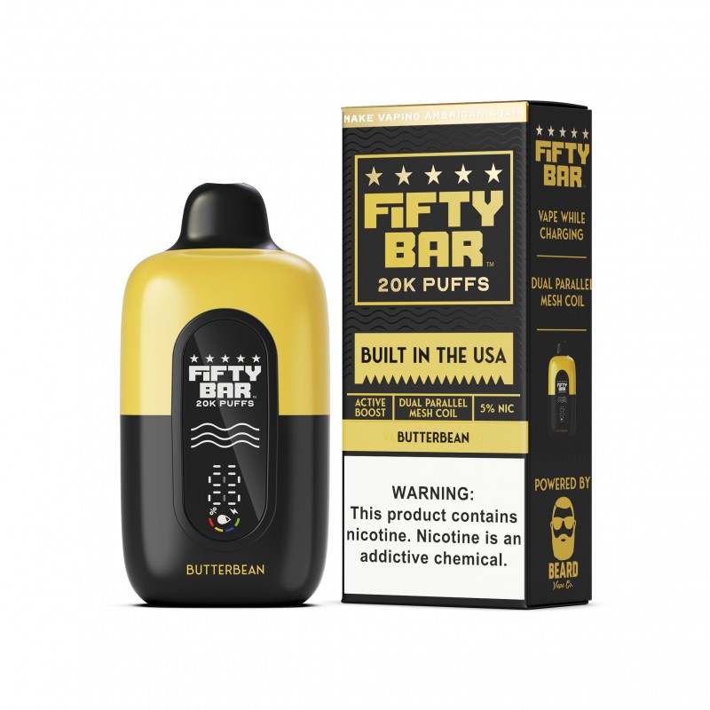 FIFTY BAR 20K 5% NICOTINE DISPOSABLE BOX OF 5