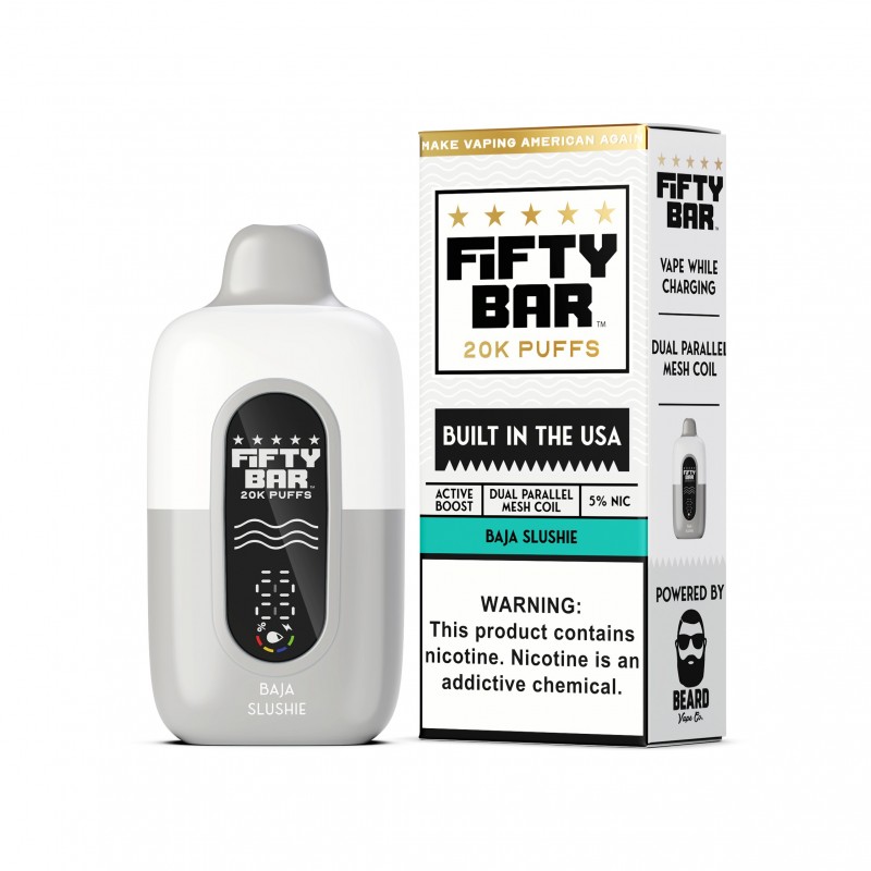FIFTY BAR 20K 5% NICOTINE DISPOSABLE BOX OF 5