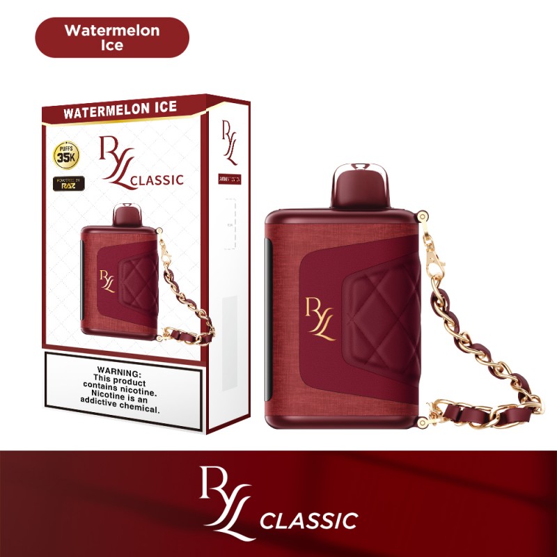 RYL CLASSIC BY RAZ 5% DISPOSABLE 35000 PUFFS BOX OF 5 (WATERMELON ICE)
