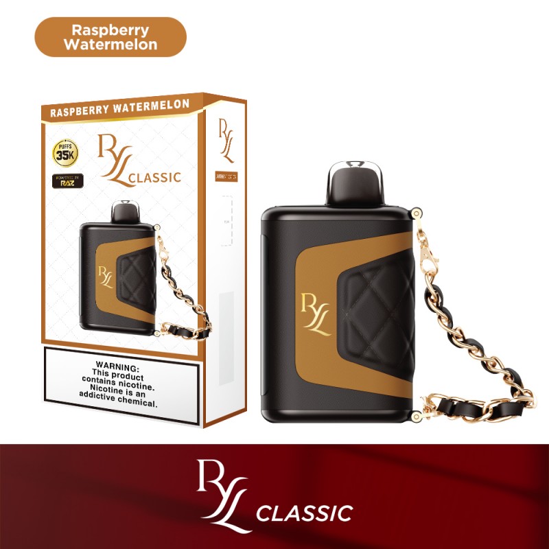 RYL CLASSIC BY RAZ 5% DISPOSABLE 35000 PUFFS BOX OF 5 (RASPBERRY WATERMELON)