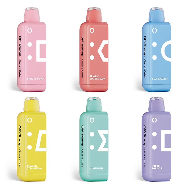 OFF-STAMP CLASSIC CUBE 25K 5% DISPOSABLE POD BOX OF 5