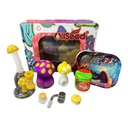 OILSEED MAGICAL MUSHROOM GLASS BONG SET #D610