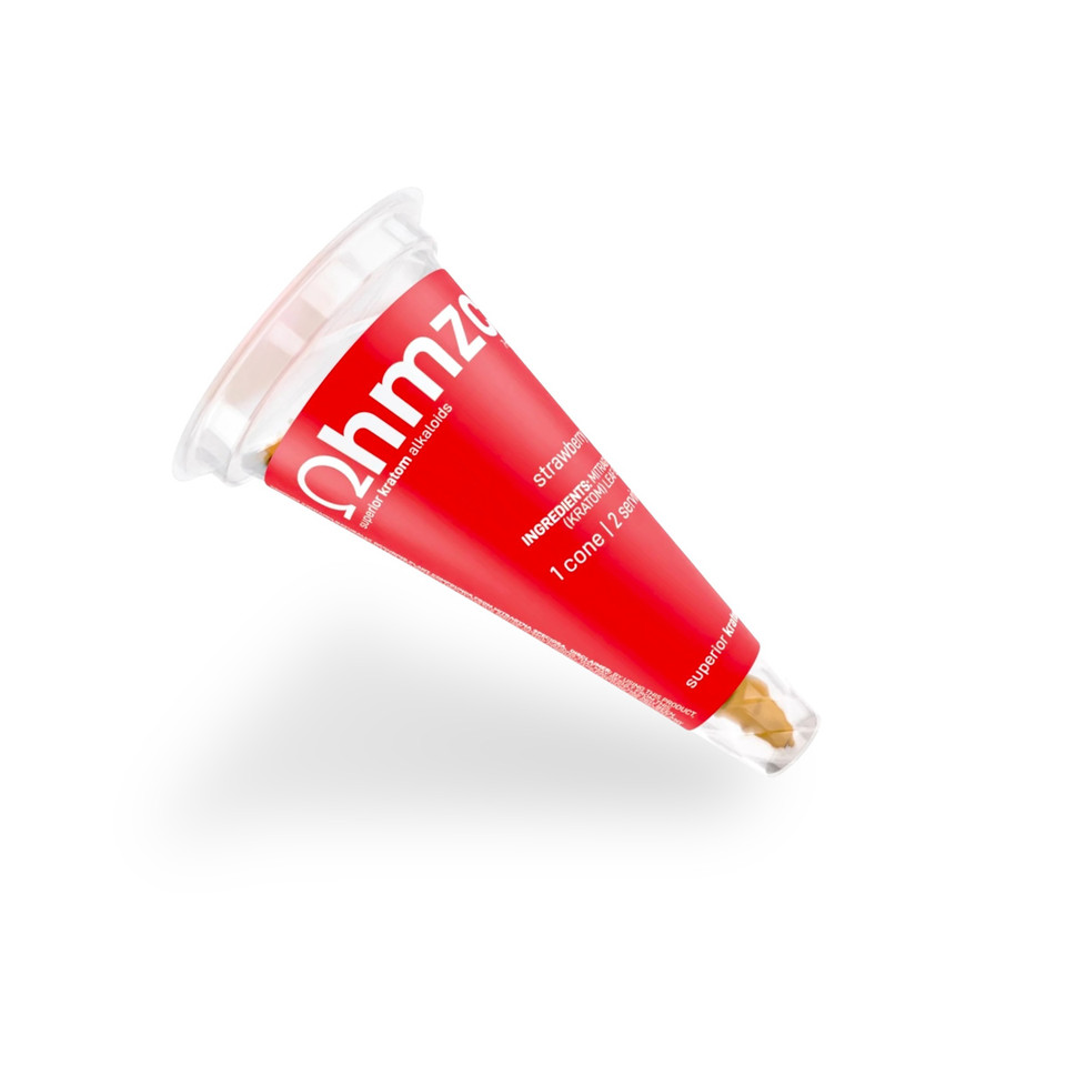 OHMZ CONEZ 35MG 7-HYDROXY STRAWBERRY CONES BOX OF 12