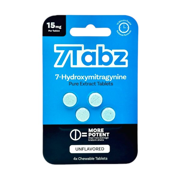 [7TAB-25936] 7TABZ 15MG 7-HYDROXY KRATOM BLISTER CAPSULES 4CT (UNFLAVORED)