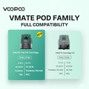 VOOPOO VMATE TOP FILL CARTRIDGE 3ML 2CT