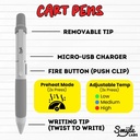 SMYLE LABS PENJAMIN PEMANENT MARKER CARTRIDGE BATTERY