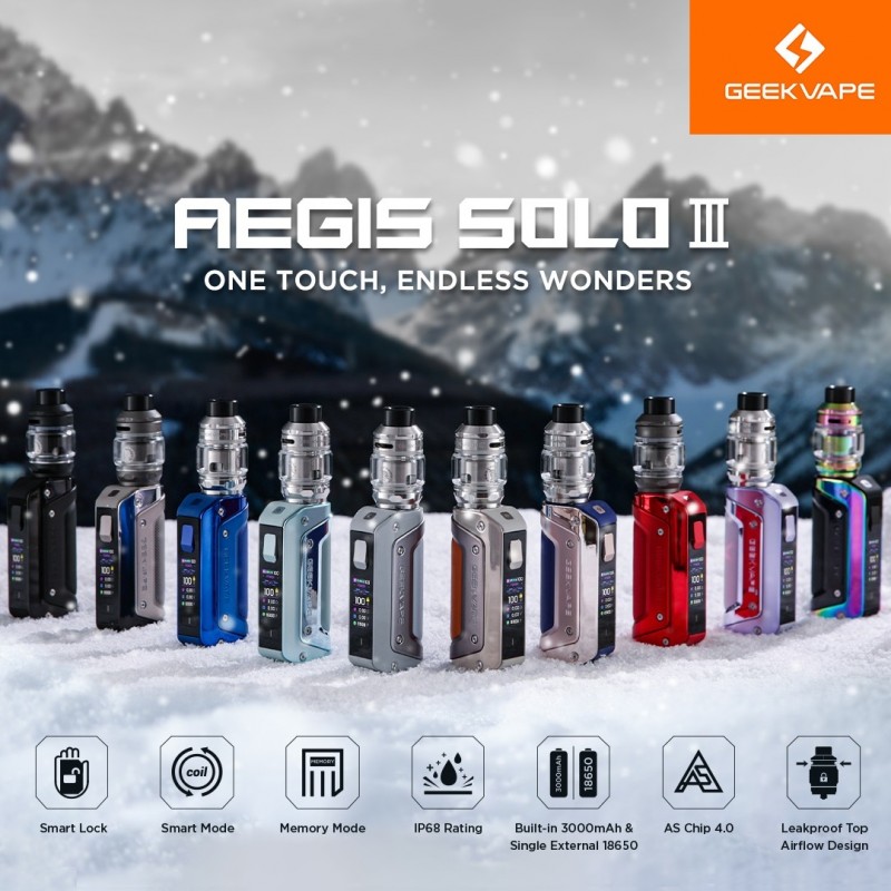 GEEK VAPE AEGIS SOLO III KIT (BUILT-IN BATTERY)