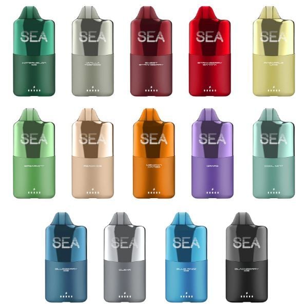 SEA XS 5% DISPOSABLE 15000 PUFFS BOX OF 5