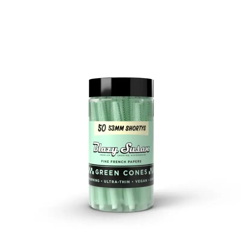 BLAZY SUSAN GREEN CONES 50CT JAR