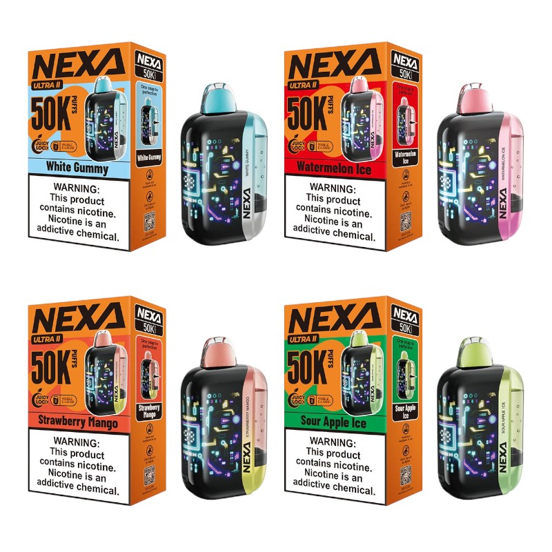 NEXA ULTRA II 5% DISPOSABLE 50000 PUFFS BOX OF 5