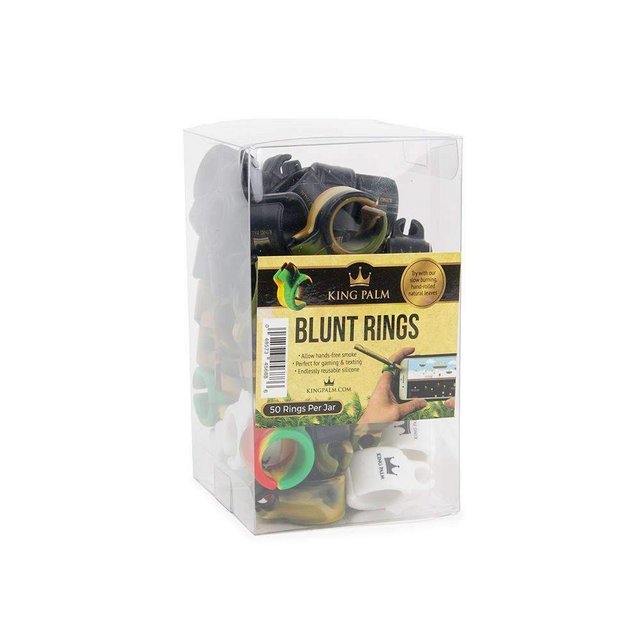 KING PALM BLUNT SILICONE RINGS 50CT