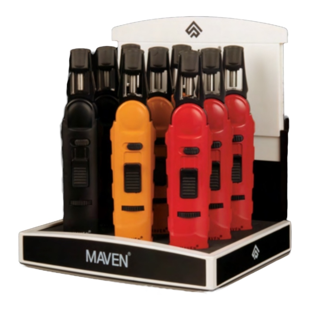 MAVEN MODEL 7 TORCH LIGHTER BOX OF 9