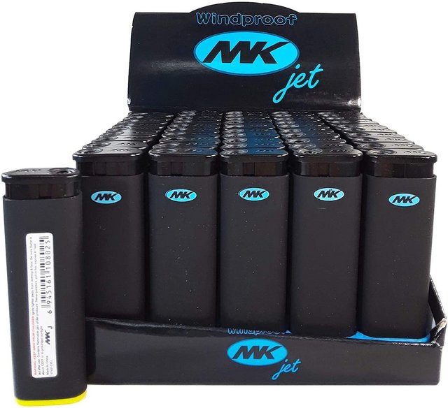 MK JET WINDPROOF TORCH FLAME LIGHTERS 50CT