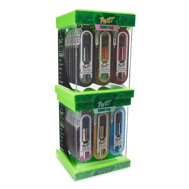 OOZE TWIST SLIM PEN 2.0 BATTERY 48CT ACRYLIC DISPLAY