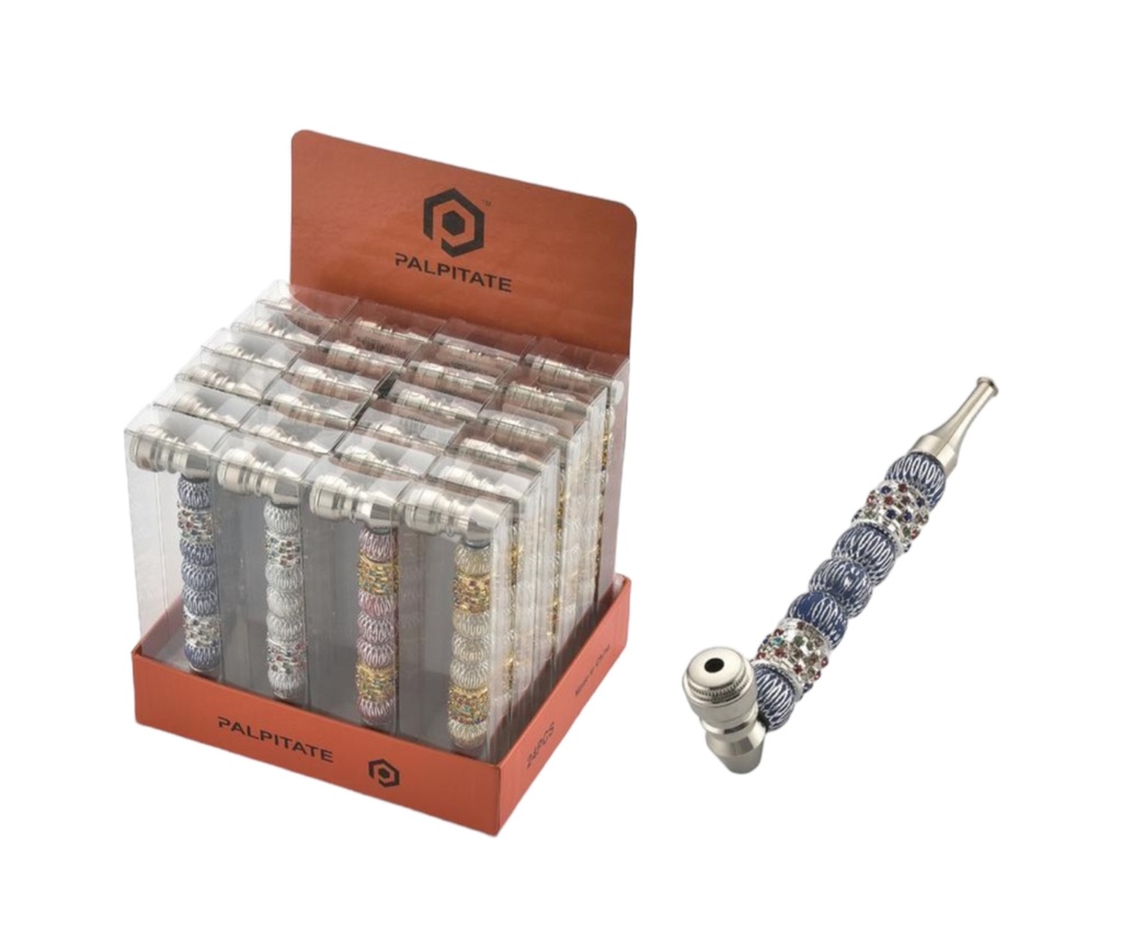 PALPITATE METAL PIPE ASSORTED COLORS #PI-025 BOX OF 24