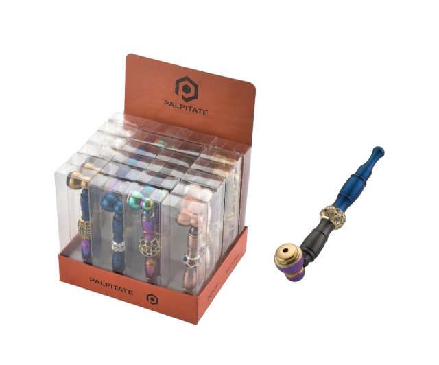 PALPITATE SMALL METAL RAINBOW PIPE #PI-021 BOX OF 24