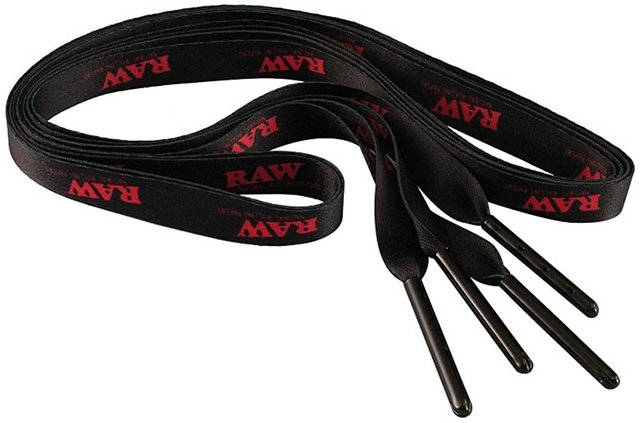 RAW BLACK POKER SHOE LACES