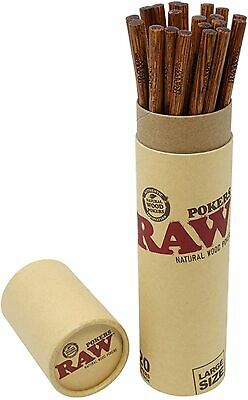 RAW POKERS WOOD LARGE BOX OF 20