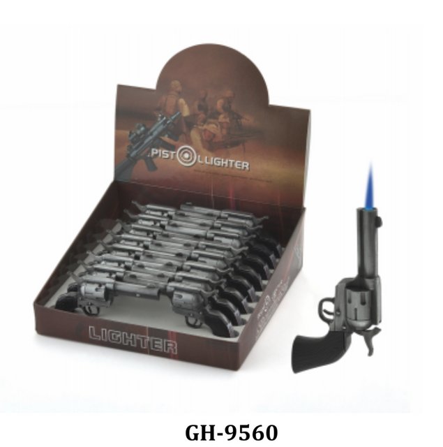 REVOLVER GUN SINGLE TORCH GH-9560 BOX OF 16