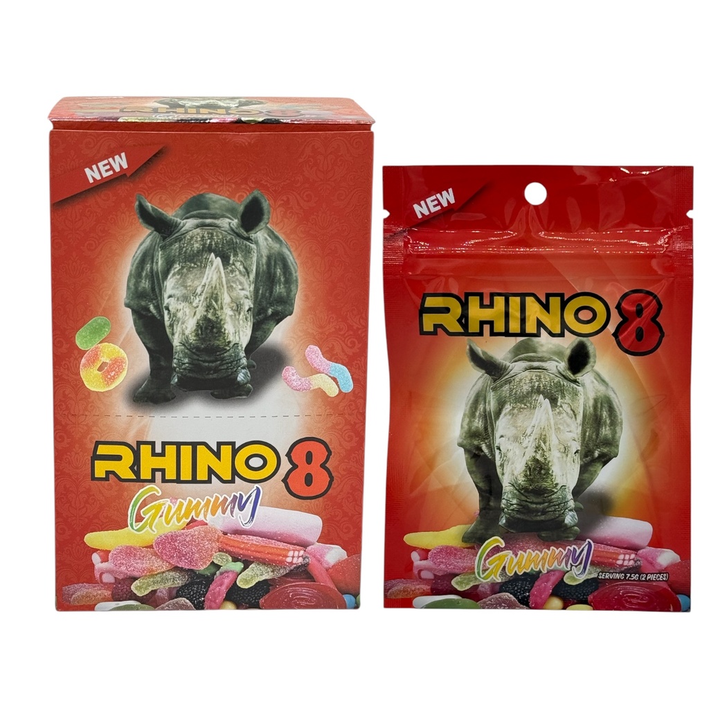 RHINO 8 ENHANCEMENT GUMMIES 3CT BAG