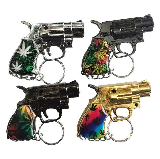 TECHNO TORCH #05918 REVOLVER LIGHTER W/ KEY RING ASSORTED DESIGNS BOX OF 12