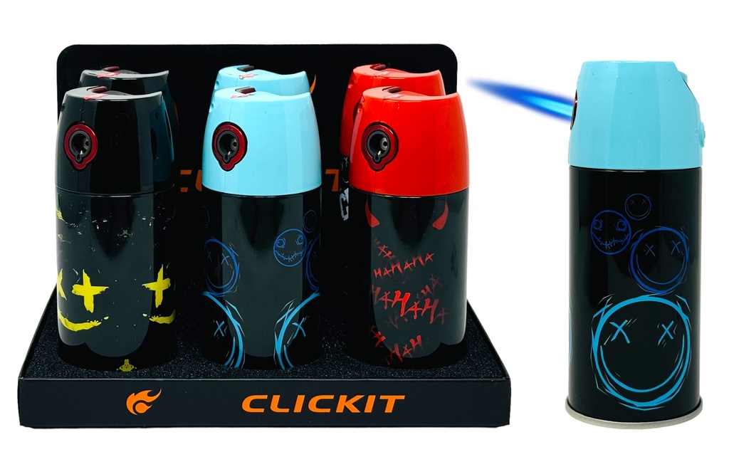 CLICKIT SPRAY CAN TORCH LIGHTER BOX OF 6