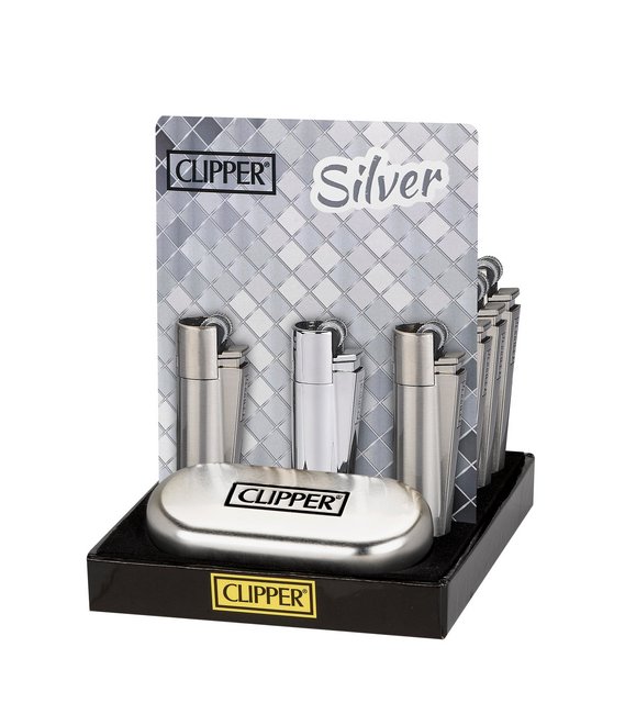 CLIPPER METAL EDITION LIGHTER BOX OF 12