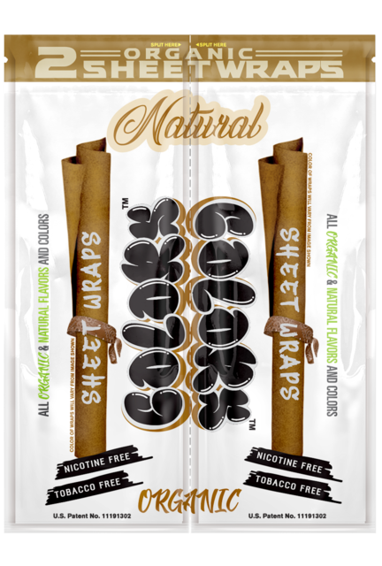 COLORS ORGANIC SHEET WRAPS 2CT BOX OF 25