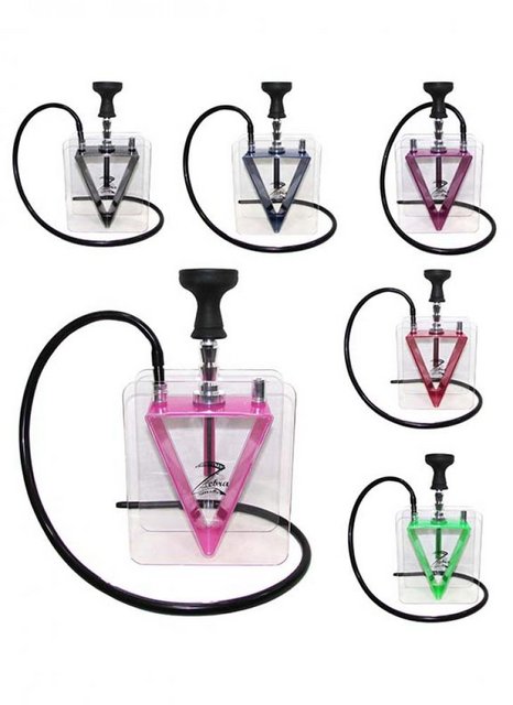 ZEBRA FOUNTAIN 1 HOSE 13" HOOKAH 