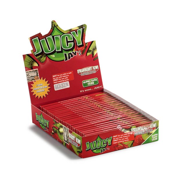 JUICY JAY'S KING SIZE SLIM ROLLING PAPER BOX OF 24