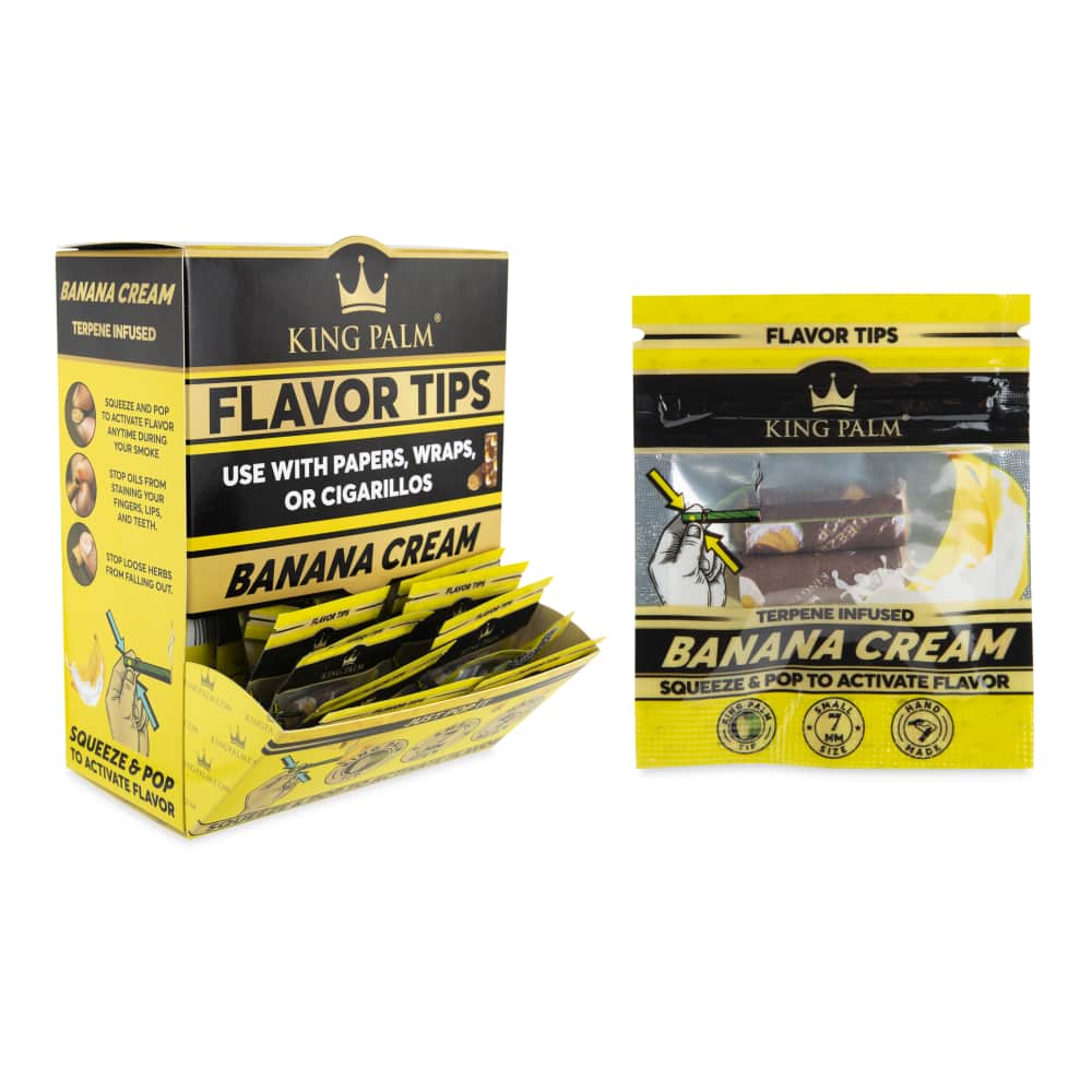 KING PALM FLAVORED SQUEEZE & POP FILTERS PP BOX OF 50