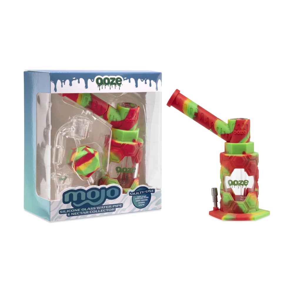 OOZE MOJO 4 IN 1 SILICONE WATER PIPE & NECTAR COLLECTOR