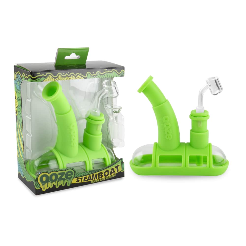 OOZE STEAMBOAT SILICONE GLASS WATER PIPE