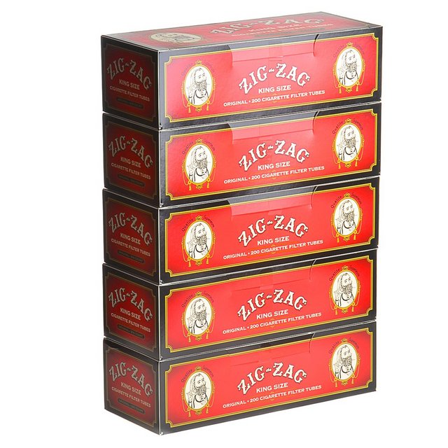 ZIG ZAG FILTER TUBE 200CT BOX OF 5
