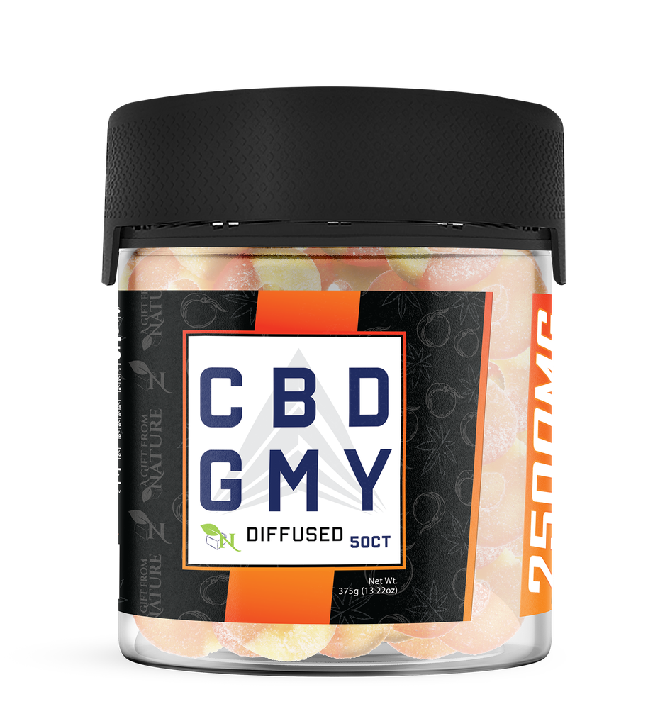 AGFN 2500MG CBD GMY GUMMIES 50CT JAR