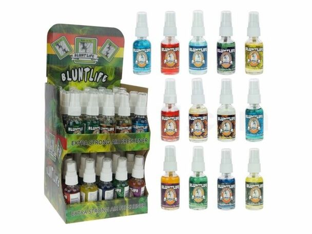 BLUNTLIFE AIR FRESHNER SPRAY 1OZ BOTTLE BOX OF 50