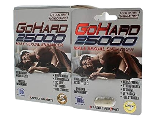 GOHARD 25000 MALE SEXUAL ENHANCEMENT BOX OF 24