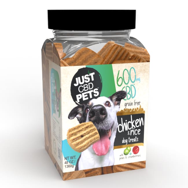 JUST CBD PETS DOG TREATS 600MG
