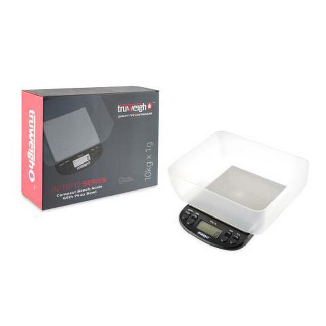 TRUWEIGH INTREPID SERIES COMPACT BENCH SCALE 10KG X 1G BLACK