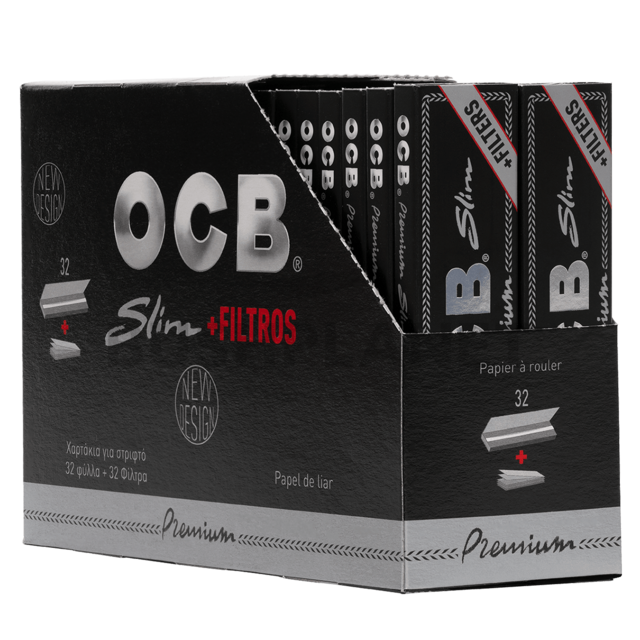 OCB SLIM + FILTERS PREMIUM 32CT