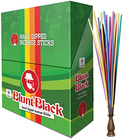 BLUNT BLACK HAND DIPPED INCENSE STICKS BOX OF 72