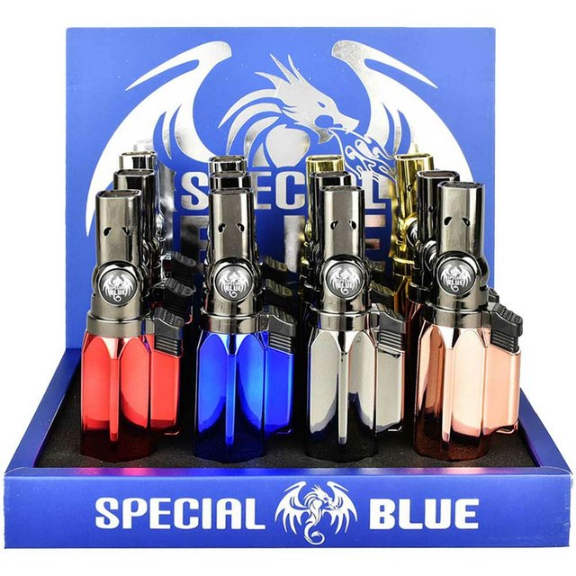 SPECIAL BLUE THE LASER TORCH LIGHTER #LT113 BOX OF 12