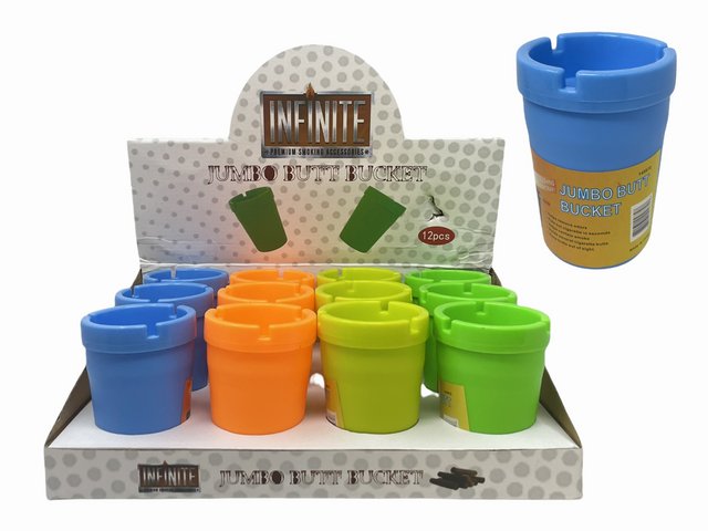INFINITE JUMBO BUTT BUCKET CAR ASHTRAY BOX OF 12 #JL-086S-1